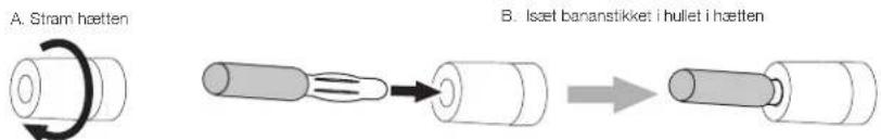 JBL 4367 - Brug af blottet kabel eller benstik: - 3