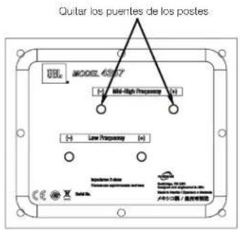 JBL 4367 - CONEXIÓN CON CABLEADO DOBLE: - 1