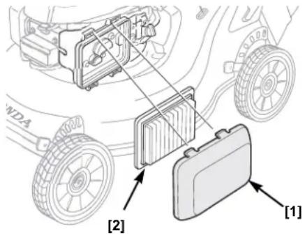 Honda HRS 536 C5 VK - Inspección del filtro de aire - 1