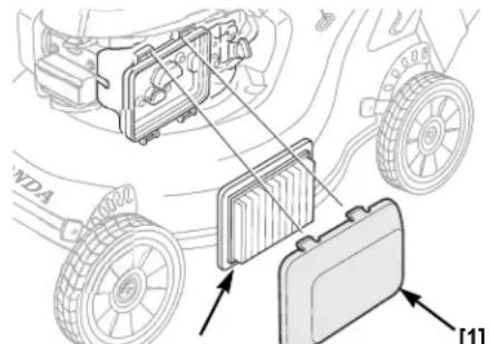 Honda HRS 536 C5 VK - Controllo del depuratore dell'aria - 1
