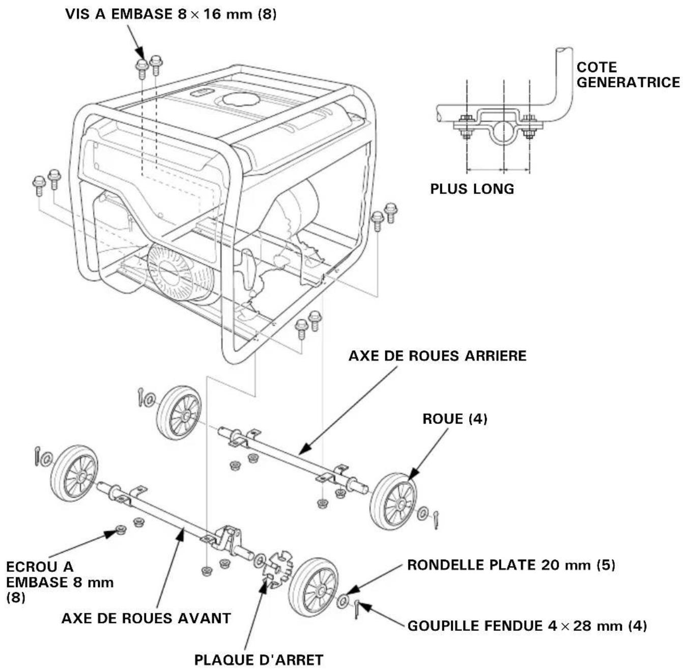 Honda EG4500CL - REMARQUE : - 1