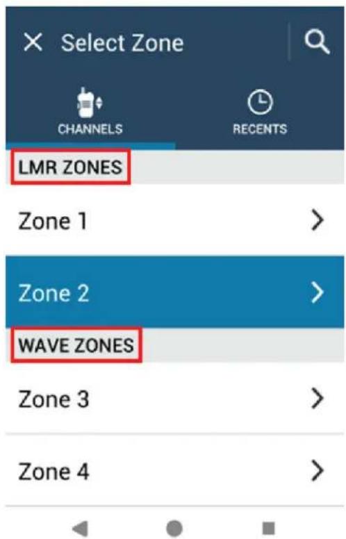 MOTOROLA MOTOTRBO Ion - Selecciones de zonas y canales - 1