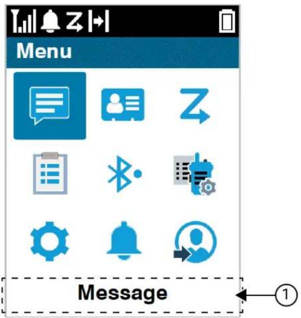 MOTOROLA MOTOTRBO R7 - Icon-Based Menu Overview - 1