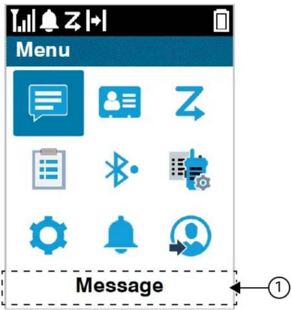 MOTOROLA MOTOTRBO R7 - アイコンベース メニューの概要 - 1
