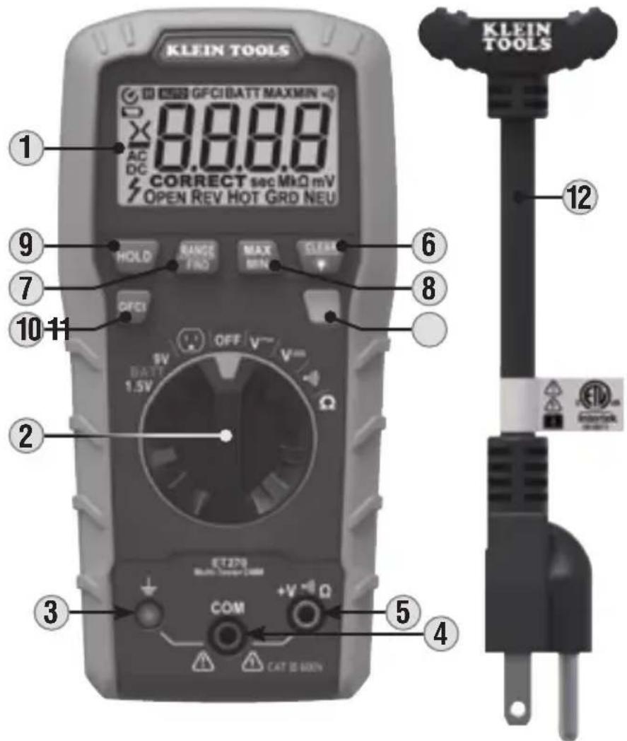 Klein Tools ET270 - ELECTRICAL SPECIFICATIONS - 1