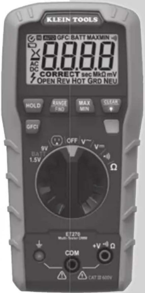 Klein Tools ET270 - 600V \~ 40M Ω - 3