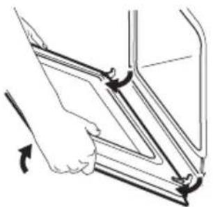 IKEA FORNEBY 305.577.90 - Procedura di rimozione e installazione: Sportello - 4