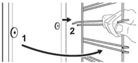 IKEA FORNEBY 105.568.95 - Como remover: Apoios para prateleiras - 2