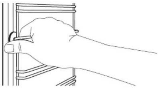 IKEA BRÄNDBO 605.576.56 - Τρόπος αφαίρεσης: Στηρίγματα σχαρών - 1