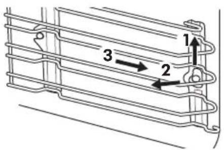 IKEA FORNEBY 805.577.83 - Entfernen: Einhängegitter - 1