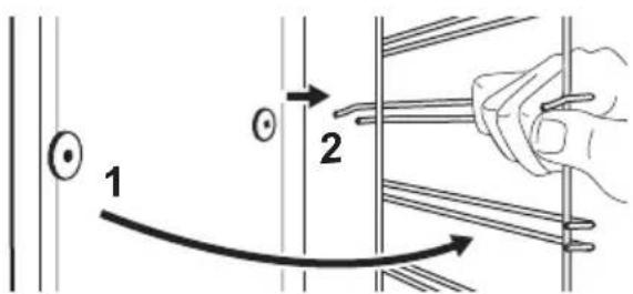 IKEA KULINARISK 304.210.61 - Rimozione dei supporti ripiano - 3