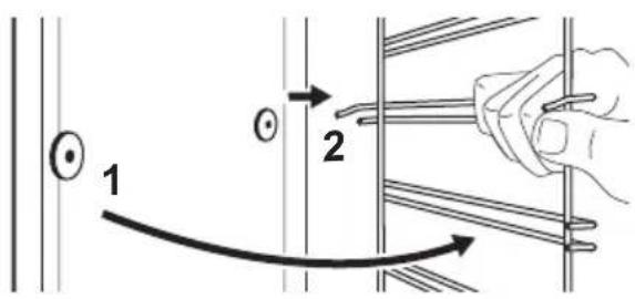 IKEA KULINARISK 304.210.61 - Retrait des supports de grille - 3