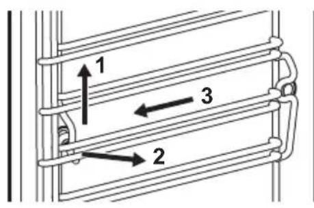 IKEA MUTEBO 905.570.42 - Comment retirer : Supports de grille - 1
