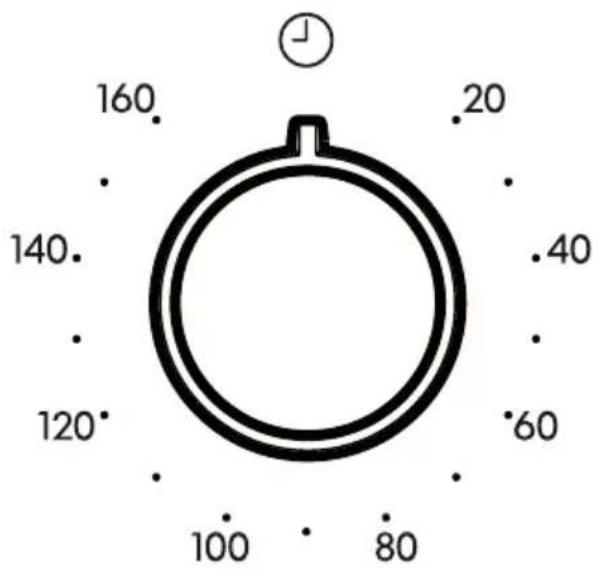 IKEA MATÄLSKARE 303.687.80 - Einstellen des Timers - 1