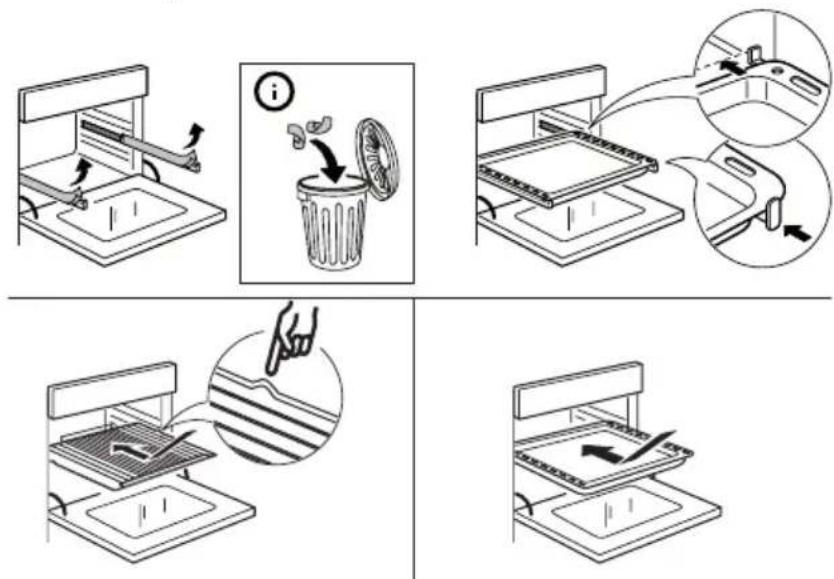 IKEA ANRÄTTA 604.118.62 - Inserting the wire shelf and other accessories - 1