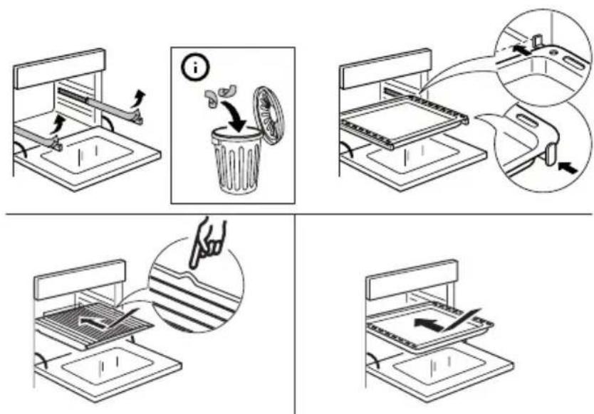 IKEA ANRÄTTA 604.118.62 - Inserire la griglia e altri accessori - 1