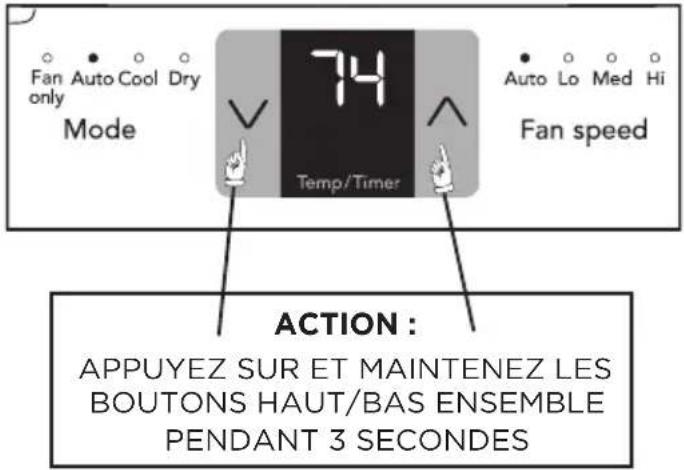 FRIGIDAIRE FHWC083TC1 - FONCTION DE DÉTECTION À DISTANCE (sur certains modèles) : - 3