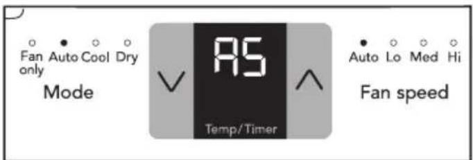 Fan Auto Cool Dry only Mode AS Temp/Timer Auto Lo Med Hi Fan speed