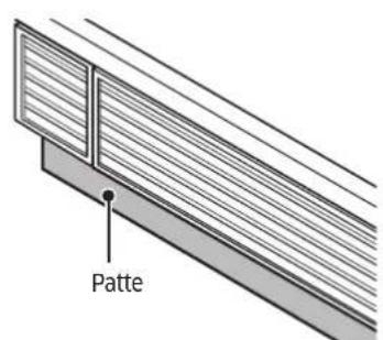 Dacor RAC24AMLHSR - Fixation de la patte - 1