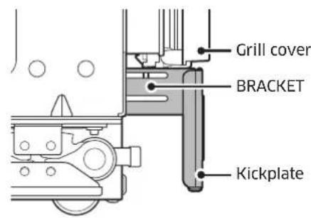 Dacor RAC24AMLHSR - Attaching Toe kickplate - 3