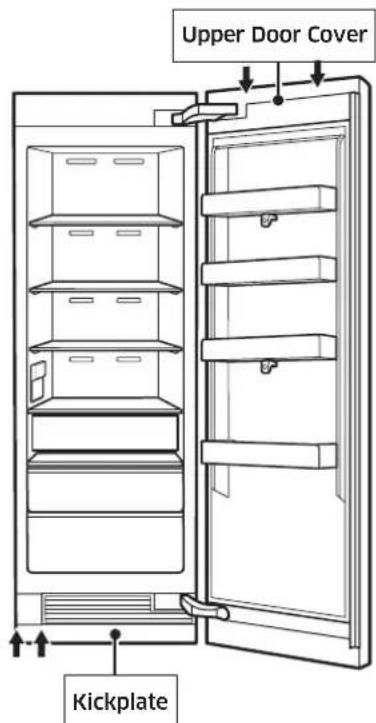 Dacor RAC36AMRHMS - Removing Upper Door Cover, Kickplate - 1