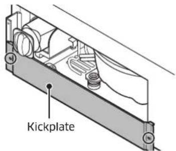 Dacor RAC30AMLHSR - Attaching kickplate - 1