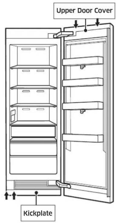 Dacor RAC30AMLHSR - Removing Upper Door Cover, Kickplate - 1