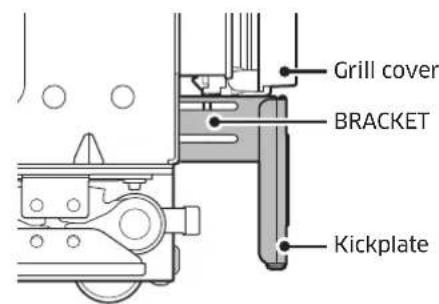 Dacor RAC30AMLHSR - Attaching Toe kickplate - 3