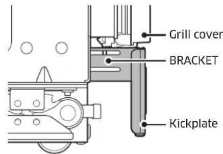 Dacor RAC18AMRHMS - Attaching Toe kickplate - 3