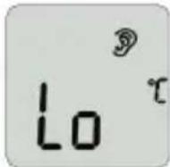 LANAFORM IRT-200 - Aanduidingen bij temperatu- ren buiten het meetbereik - 2