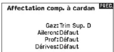 SPEKTRUM NX20 - Emplacement du trim - 1