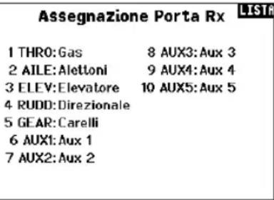 SPEKTRUM NX20 - AssegnazioneporteRX - 2