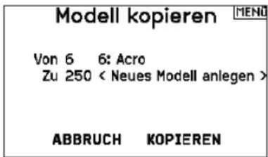 SPEKTRUM NX20 - Modell kopieren - 1