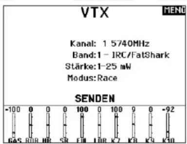 SPEKTRUM NX20 - VTX-Konfiguration - 1
