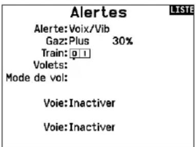 SPEKTRUM NX20 - Alertes - 3