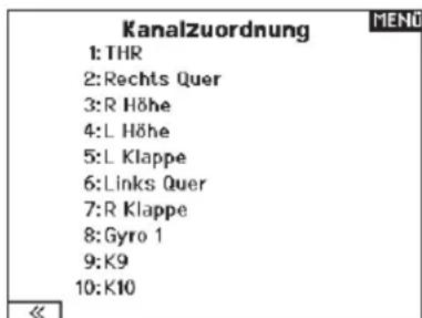 SPEKTRUM NX20 - Rx-Anschlusszuweisungen - 2
