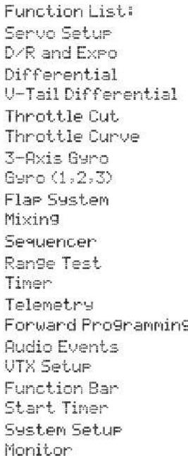 SPEKTRUM NX20 - MODEL TYPE PROGRAMMING GUIDE - 3