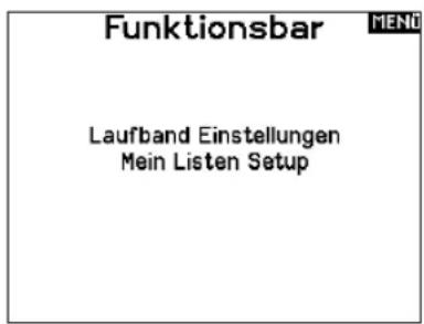 SPEKTRUM NX20 - Laufschriftkonfiguration - 1