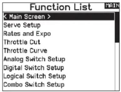 SPEKTRUM NX20 - SYSTEM SETUP - 3
