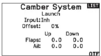 SPEKTRUM NX20 - Camber System (Function List) - 1