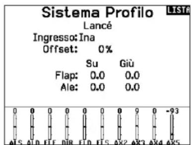 SPEKTRUM NX20 - Sistema camber (Lista funzioni) - 1