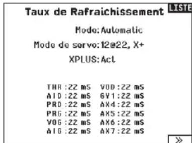 SPEKTRUM NX20 - Progression de l'affection - 1