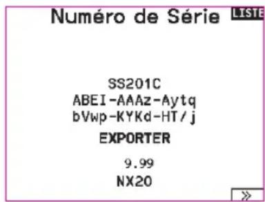 SPEKTRUM NX20 - Numéro de série - 1
