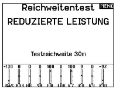 SPEKTRUM NX20 - So führn Sie den Test durch: - 1