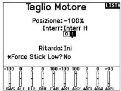 SPEKTRUM NX20 - Taglio gas (spegnimento del motore) - 2