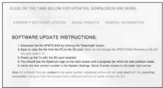 SPEKTRUM NX20 - Installare automaticamente gli aggiornamenti Spektrum AirWare - 2