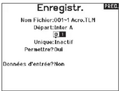 SPEKTRUM NX20 - Données d'entrée - 1