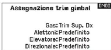 SPEKTRUM NX20 - Posizione trim - 1