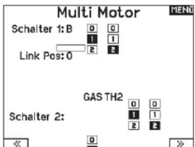 SPEKTRUM NX20 - Multi Motor Kontrolle (Systemeinstellung) - 2