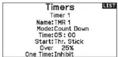 SPEKTRUM NX20 - Timer - 1